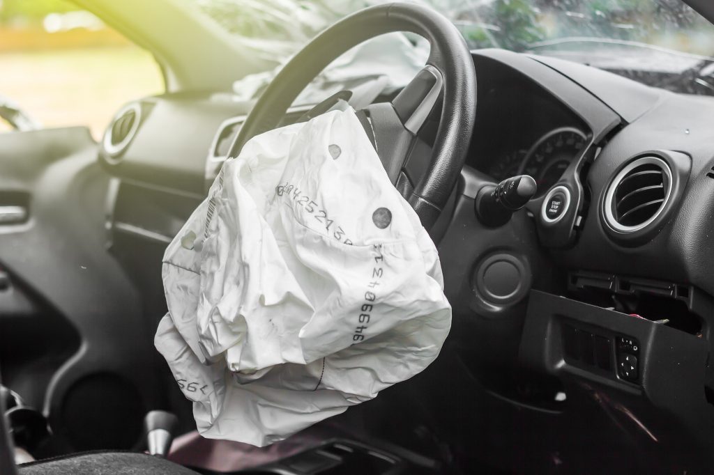 white airbag